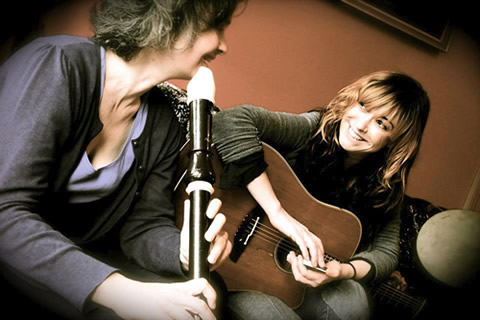 Maple Bee with Ruth Galloway (on left)